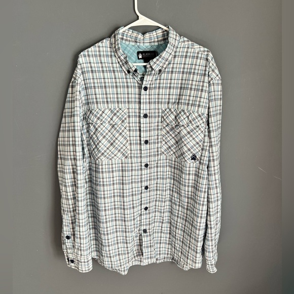Alaskan Hardgear Shirt Men’s 2XL Tall Plaid Long Sleeve Button Down Relaxed Fit - Picture 1 of 5